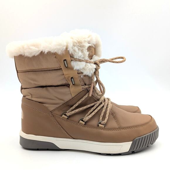 The North Face Sierra Luxe Waterproof Boots Women's Brown Size US6 EU37 - Picture 3 of 9